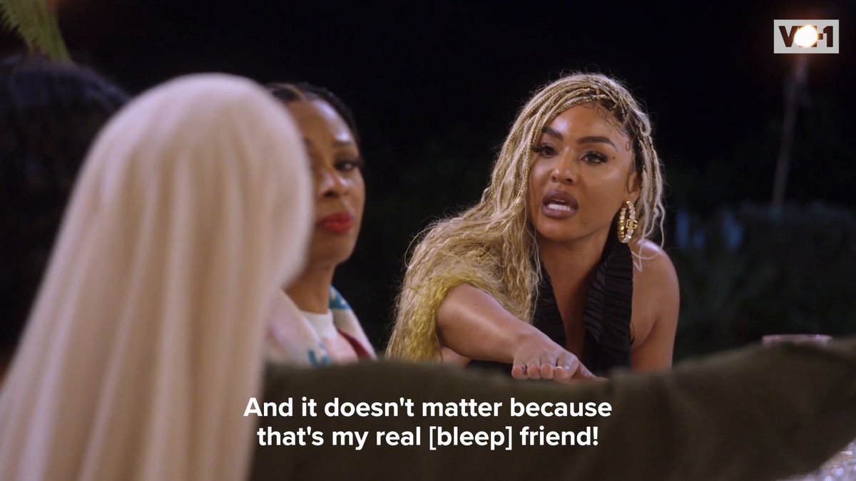 Somehow, someway, it looks like Denise is always in the middle. 😩 Her bone collecting skills might be up there with Jackie's idk idk. 😂 #BasketballWives