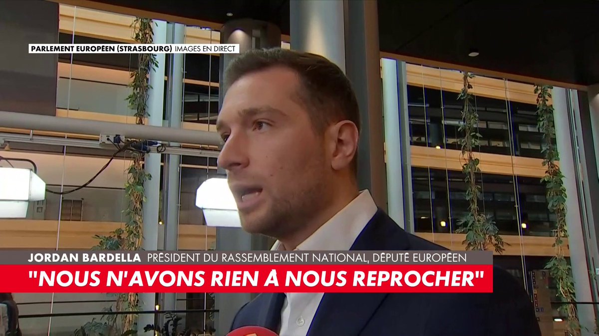 Jordan Bardella : «Le harcèlement et l'acharnement judiciaire, politique et financier que subit le Rassemblement national est inédit sous la Ve République»