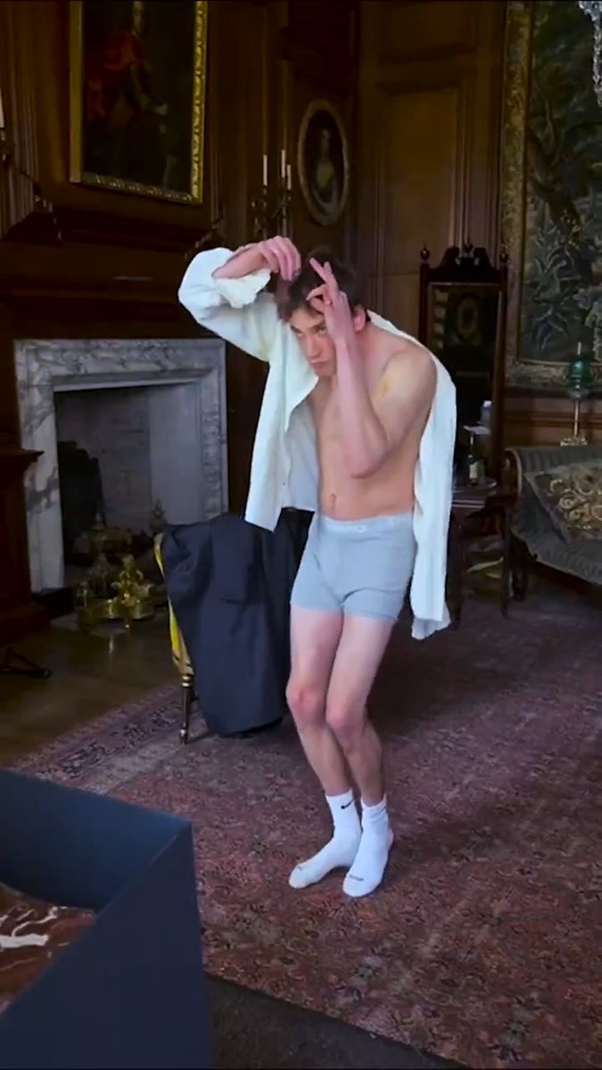 bts from theo dancing scene, guy is so funny and it was a great scene #thebuccaneers