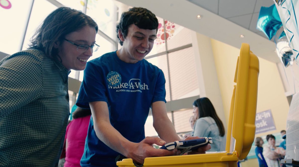 Meet Tucker: an 18-year-old cancer survivor who used his Make-A-Wish AK & WA wish to equip his hospital's pediatric oncology unit with gaming consoles, giving other kids a chance to escape, play, and heal.💙 Donate and make more moments like this possible: