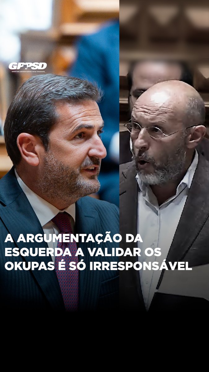 🗣🔴🤷 A argumentação da Esquerda a validar os Okupas é só Irresponsável. #portugal #politica #parlamento #psd #gppsd #XVIILegislatura