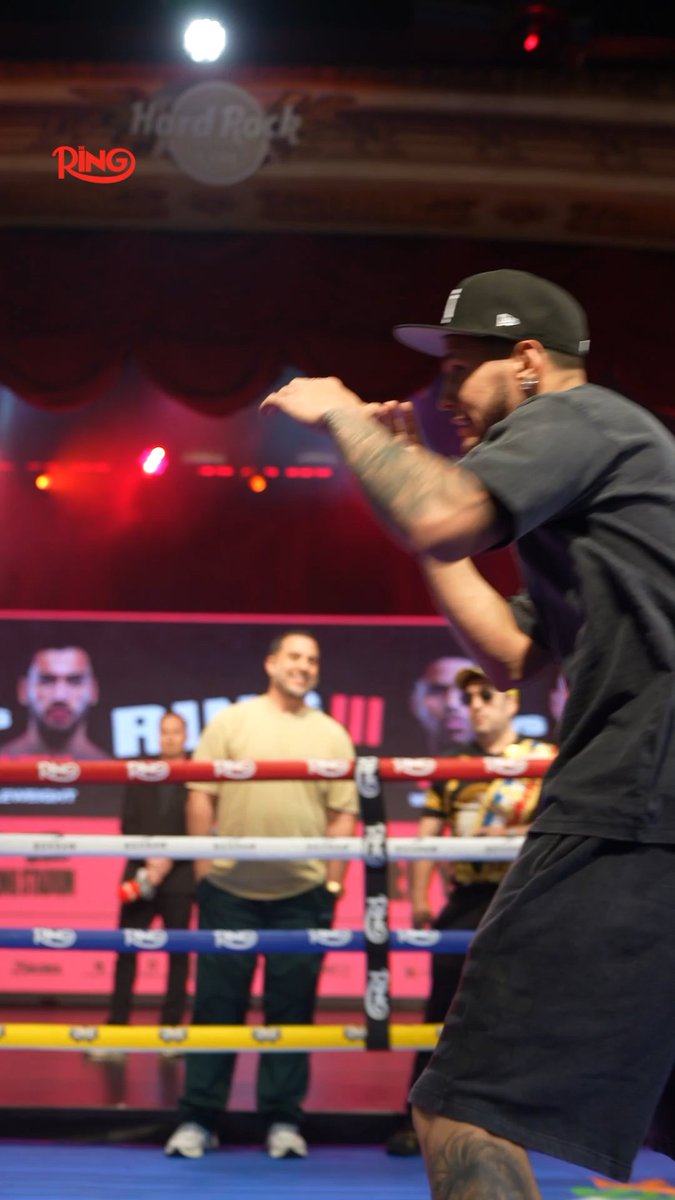 Edgar Berlanga with some unique shadowboxing at the Ring III Open Workout 😅 Ring III live on DAZN l July 12th in New York 🥊 🎟️ Get your tickets now: