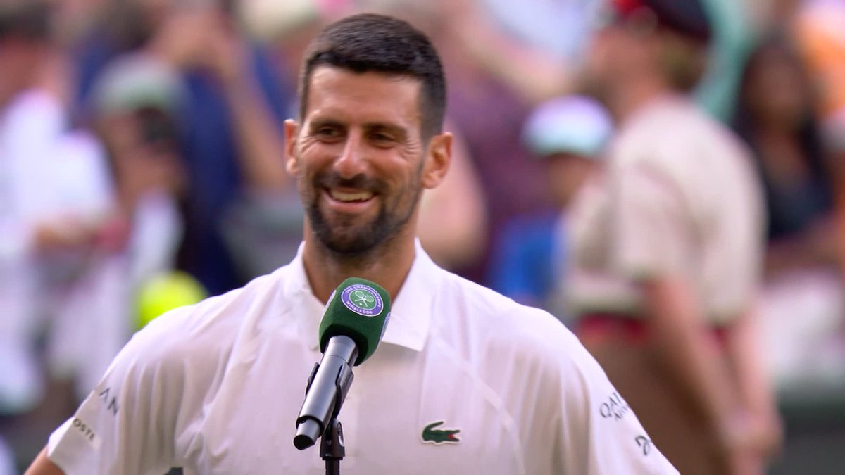 Novak Djokovic is full of respect for his opponent, Flavio Cobolli 🫶 #Wimbledon