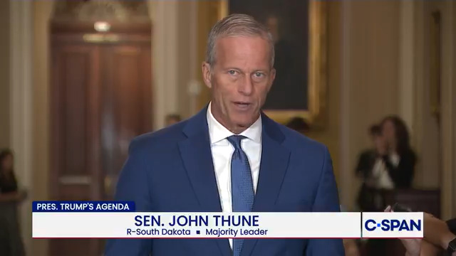 .Leader John Thune on bipartisan Russia sanctions bill: "I hope that we can get it on the floor before the August recess."