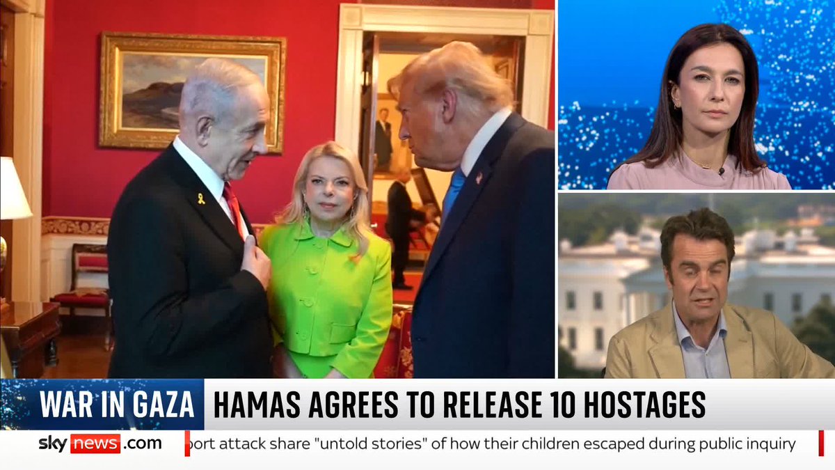 BREAKING: Donald Trump and a leading figure in the Israeli army have suggested a ceasefire in Gaza could be close. Sky's International Correspondent John Sparks has more 🔗