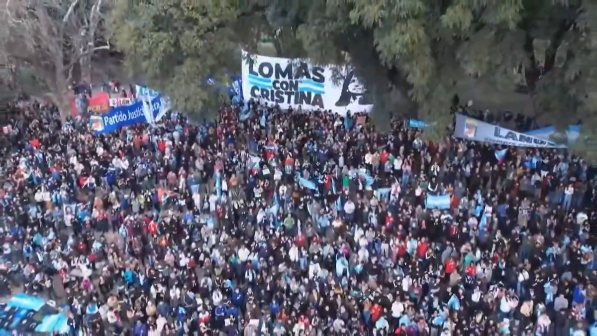 "Parque Lezama": Por el mensaje de Cristina Kirchner durante la convocatoria para el #DiaDeLaIndependencia