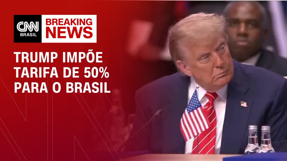 Trump impõe tarifa de 50% para o Brasil; assista #CNN360º