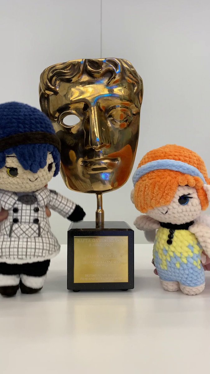 Thank you BAFTA Games for the Narrative award for Metaphor: ReFantazio! The Protagonist and Gallica are falling over with excitement 😅