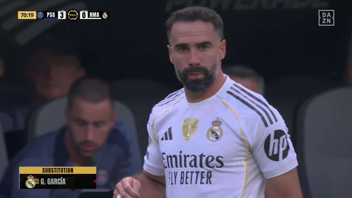 🔶Dani Carjaval , PSG maçında 70. dakikada oyuna girdi. 📽️Sakatlık sebebiyle uzun zamandır oynamayan Carvajal, 9 ay sonra maça ilk maçına çıktı!