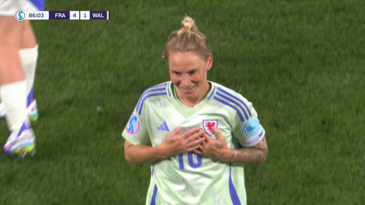 The oldest goalscorer in UEFA Women's EUROs history The first to do it at a major tournament for Wales Jess Fishlock will never forget this night