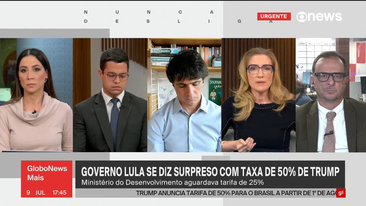 "O mercado americano também vai sofrer", diz Ana Flor, sobre tarifa de 50% sobre produtos brasileiros imposta por Donald Trump. ➡ Assista ao #GloboNewsMais: #GloboNews