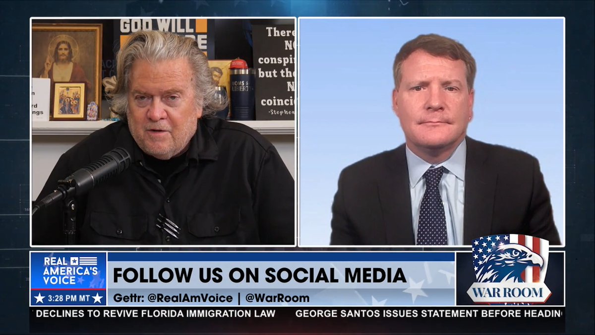 “They ran constant lawfare against him, they sabotaged his first term with the Russian Collusion Hoax…they continued this lawfare against President Trump when they did the Mar-A-Lago raid...” - 🇺🇸 Mike Davis 🇺🇸 on the investigation of Comey and Brennan. Bannon’s WarRoom
