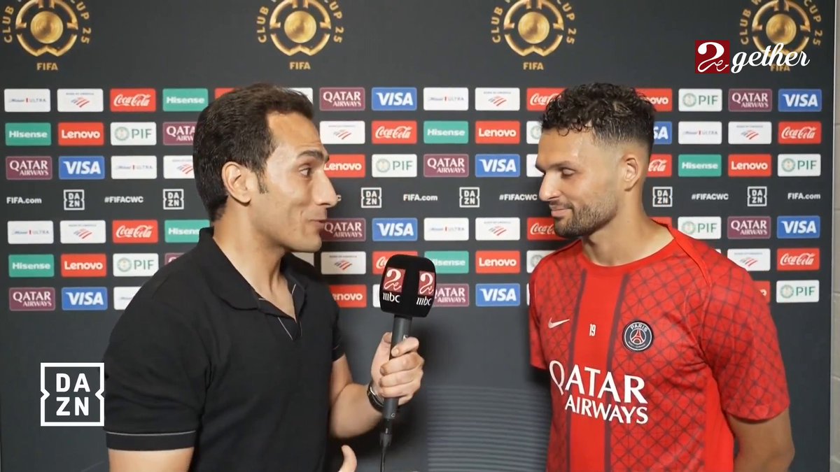 لقاء خاص مع راموس مهاجم باريس سان جيرمان بعد تسجيل هدف رائع في مرمي ريال مدريد #عيش_البطولة #MBCMASR2