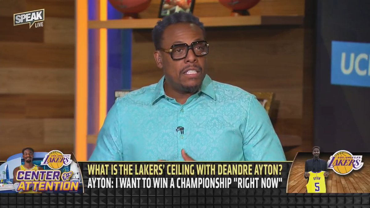 .Paul Pierce talks about the Lakers' ceiling with the addition of Deandre Ayton "He definitely fills a need for the Lakers but I'm not sure if he's the answer in winning a championship."