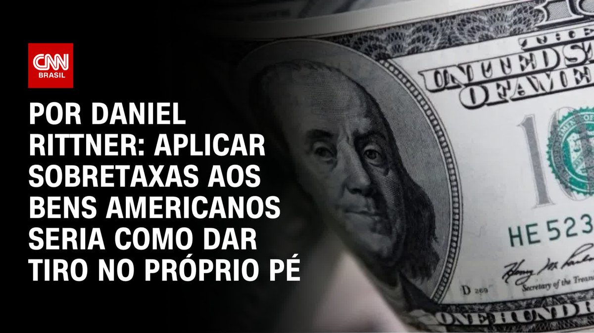Por Daniel Rittner → Aplicar sobretaxas aos bens americanos seria como dar tiro no próprio pé; assista #CNNPRIMETIME