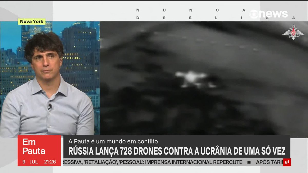 Vladimir Putin ignora abertamente os pedidos do presidente dos Estados Unidos, Donald Trump, para interromper os bombardeios na Ucrânia. Agora, a Rússia fez o maior ataque com drones e mísseis ao território ucraniano desde o início da invasão militar, há quase três anos e meio. Segundo a Força Aérea da Ucrânia, foram 728 drones e 13 mísseis, quase todos abatidos. Saiba mais com Guga Chacra. ➡ Assista ao #EmPauta: #GloboNews