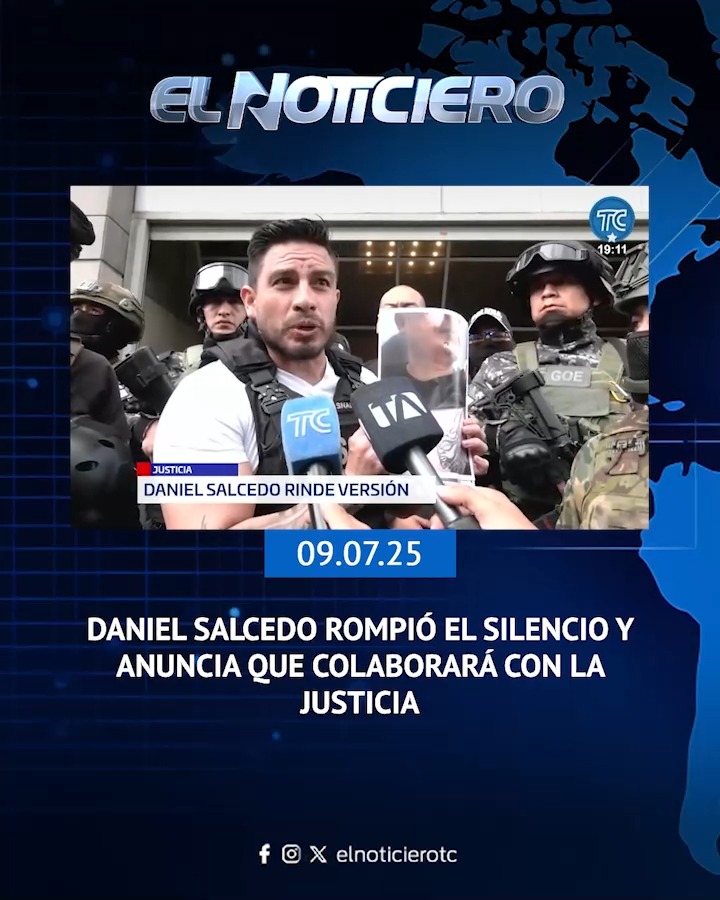 Daniel Salcedo rompió el silencio y anunció que revelará todo lo que sabe ante la justicia, tras haber sido víctima de un intento de asesinato. Además, difundió la imagen de una supuesta videollamada que habría mantenido con el alcalde de Guayaquil, Aquiles Álvarez. Más noticias en
