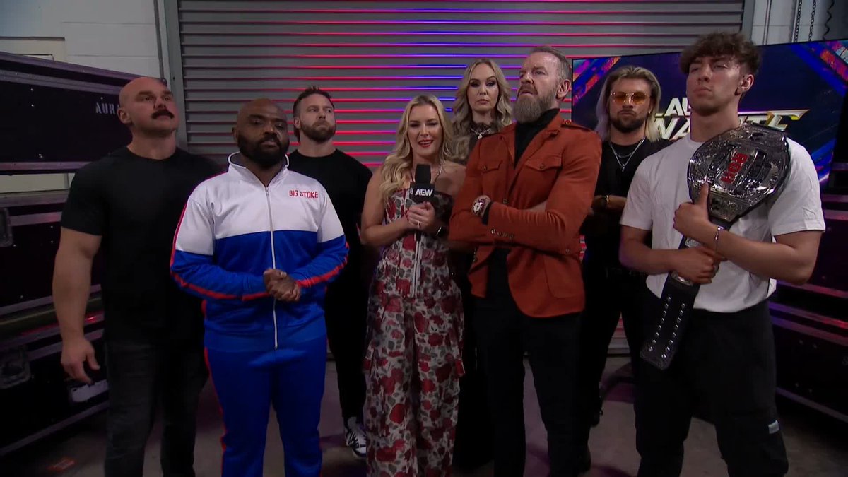 FTR (Dax FTR + Daniel “Cash” Wheeler) and The Patriarchy (Jay 'Christian' Reso + @TheNickWayne) try to get on the same page ahead of teaming up in 8-Man Tag Match TOMORROW NIGHT on #AEWCollision! Watch #AEWDynamite LIVE on TBS & HBO Max