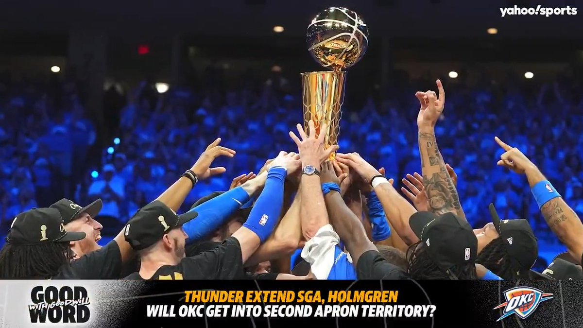 "Everyone is scared of that second apron" 👀 Vincent Goodwill and Dan Titus dissect the NBA's salary structure second apron and why the Thunder need to avoid it. (via Good Word with Goodwill)