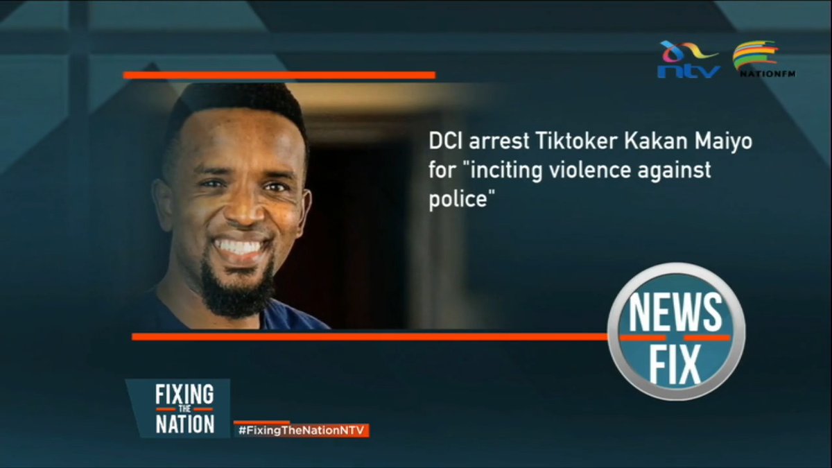 DCI arrest TikToker Kakan Maiyo for 'inciting violence against police.' #FixingTheNationNTV Nation FM Eric Latiff Nomadic Panda 🐼 JM Media
