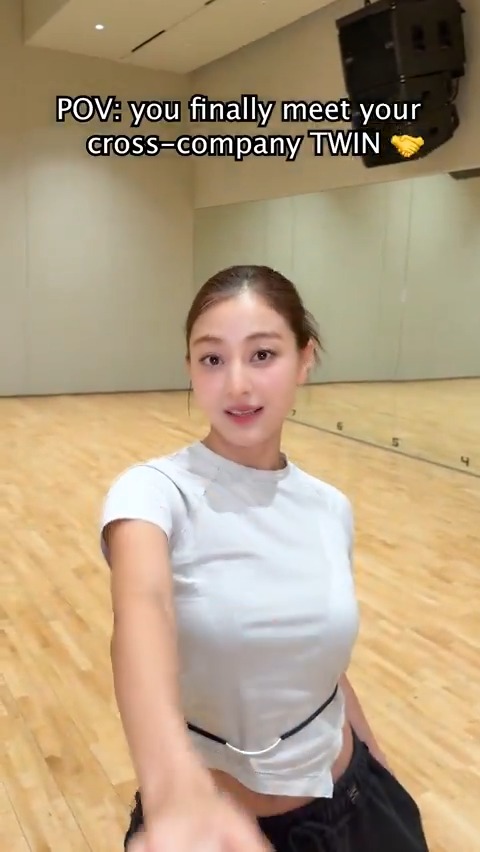 POV: You finally meet your cross-company TWIN🤝 4⃣[THIS IS FOR] Pre-Save &amp; Pre-Order4⃣ 💿 Release on 2025.07.11 FRI 1PM KST/0AM ET #TWICE #트와이스 #THISISFOR #JIHYO #지효 #LE_SSERAFIM #르세라핌 #HUHYUNJIN #허윤진