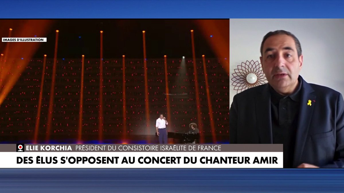 Pour Elie Korchia, président du consistoire israélite de France, «vouloir stigmatiser le chanteur Amir pour le simple fait qu’il est franco-israélien, c’est une honte», dans #LaMatinale