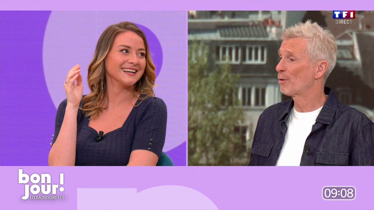 "Je ne suis fan de personne dans la vie sauf de Denis Brogniart", Solenn Riou profite de la présence de Denis Brogniart dans #BonjourLaMatinaleTF1 pour présenter sa candidature pour intégrer #KohLanta