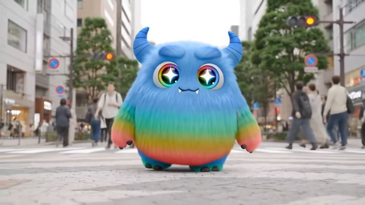 Gemini の新ロゴリニューアルに合わせて作ったキャラクターが「Veo 3」で動きました！ この子にぴったりな BGM も Google の音楽生成ツール「MusicFX」で作ってみました🎵 自分でもキャラクターを動かしてみたい人はリプライに👇