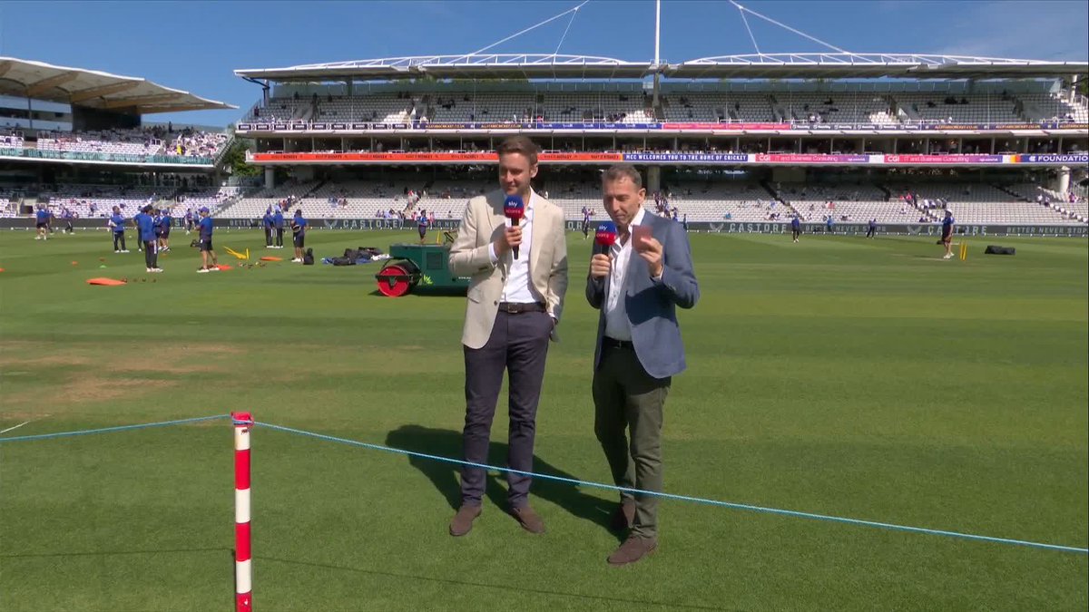"It's a bat first day isn't it!" Stuart Broad and Michael Atherton assess the conditions at Lord's ahead of the third Test ☀️