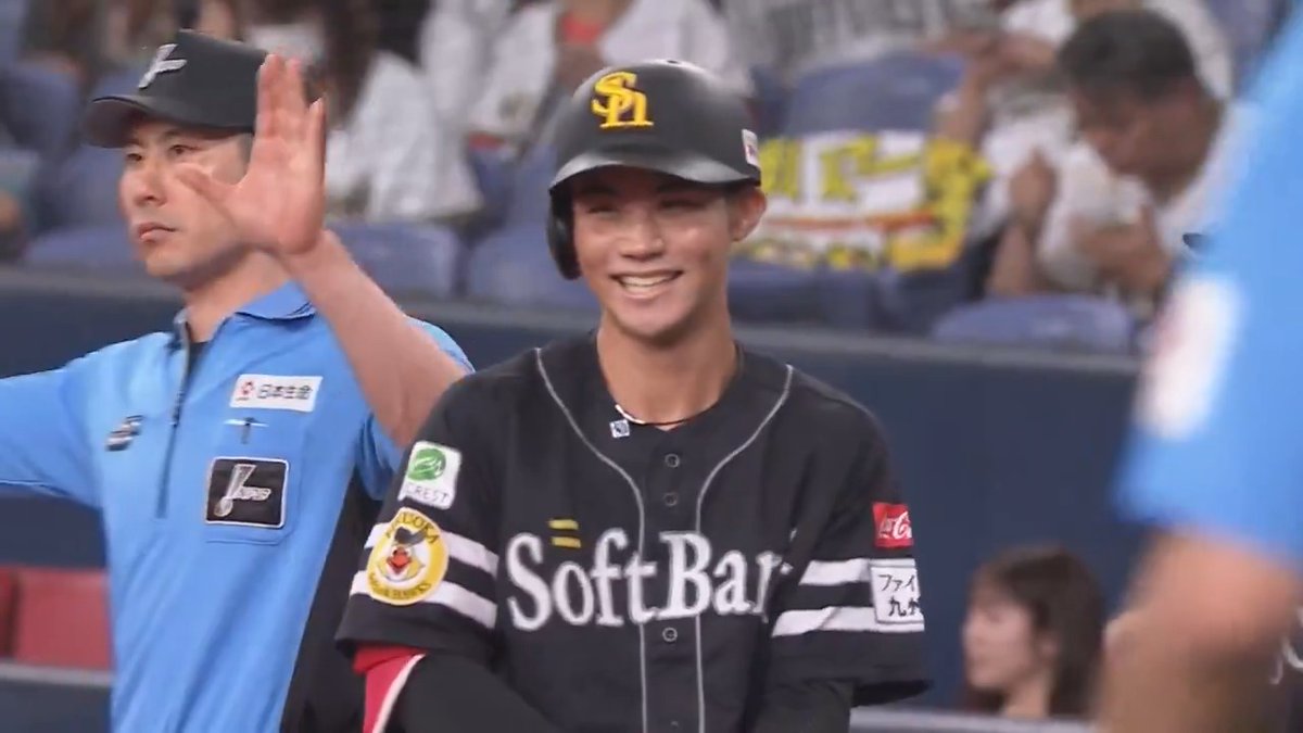 福岡ソフトバンク 庄子雄大 選手がプロ初ヒットを放つ‼️㊗️🎉 👇ライブ配信はこちら
