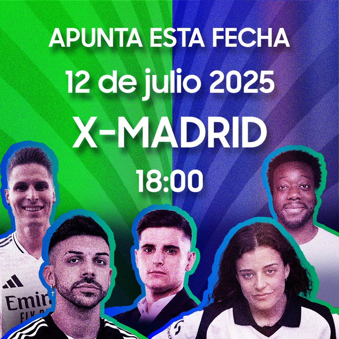 Este sábado 12 de julio te esperamos en el centro comercial X Madrid Estamos preparando un EVENTAZO en vivo donde podrás conocer a tus creadores de contenido favoritos y ganar un montón de premios ¡Te esperamos!