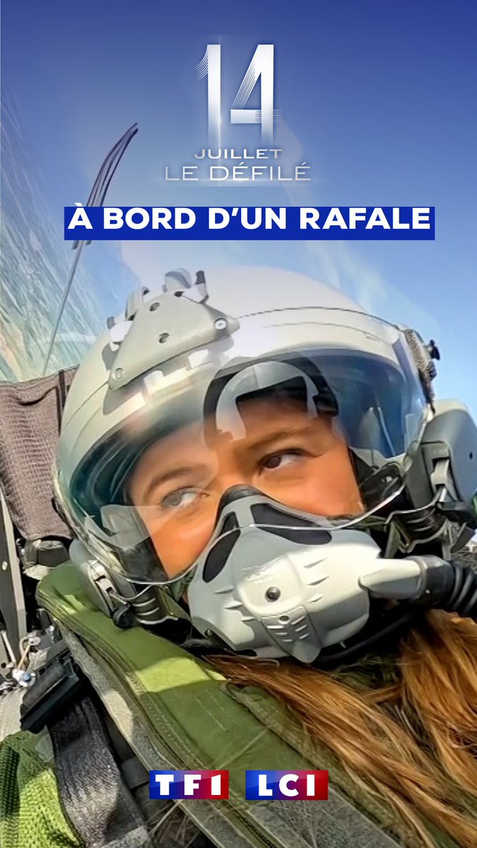 🇫🇷 #14JuilletLeDéfilé sur TF1 📌 Ce lundi 14 juillet 2025, Jeanne Quancard vous emmènera à bord d'un Rafale, l'avion d'attaque de l'Armée de l'Air et de l'Espace, pour vous faire vivre un combat grandeur nature ⬇️ Accrochez-vous bien cc Antoine Guélaud