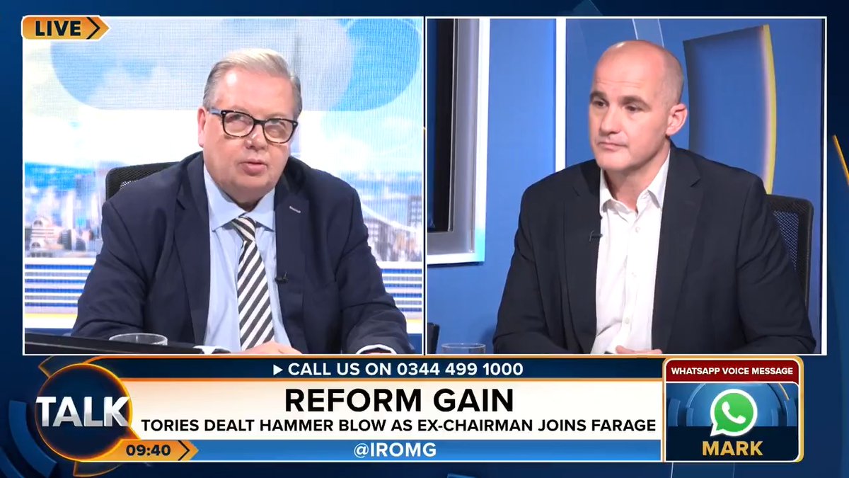 Caller Mark grills ex-Conservative Party chairman Jake Berry on his decision to defect to Reform UK. "I don't think a bunch of Tories who ruined the country transferring to a different party... that's not going to give us change - the difficult decisions that we need." @iromg