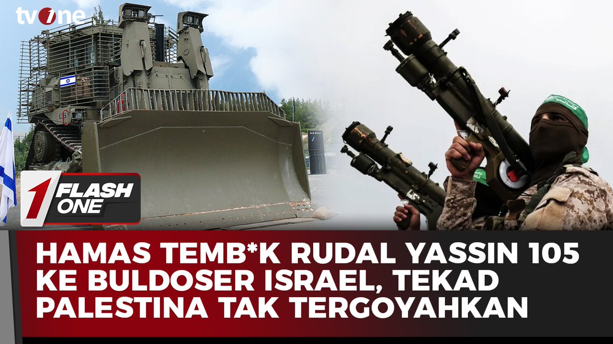 Hamas Temb*k Rudal Yassin 105 ke Buldoser Israel, Tekad Palestina Tak Tergoyahkan