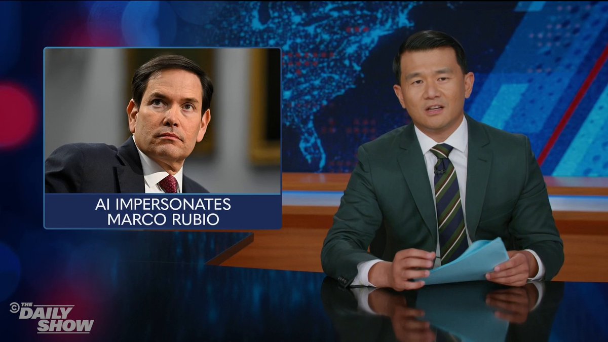 "AI impersonating Marco Rubio didn't have any impact because nobody respects Marco Rubio" @RonnyChieng