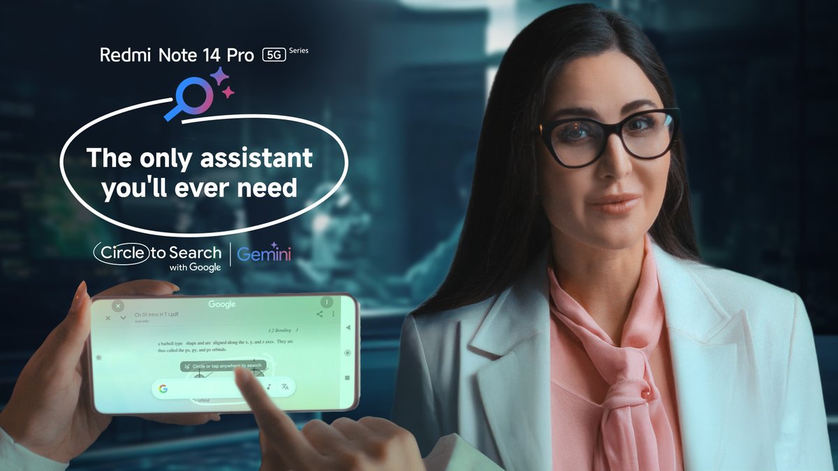 Why juggle tabs when your phone can think for you? With Circle to Search + Gemini, Redmi Note 14 Pro Series is the only assistant you need. Fast answers. Smarter help. India’s only 5-star rated smartphone, starting at an all-new price of ₹21,999*! 🛒