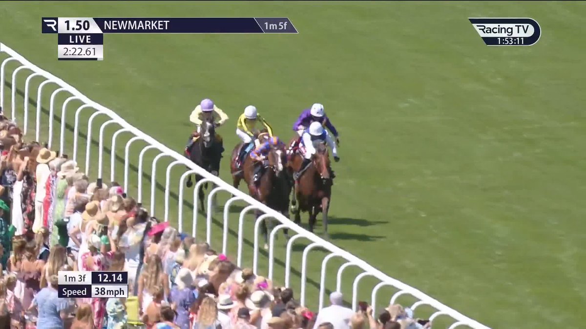 Different league! Scandinavia runs out a fine winner of the Group 3 Bahrain Trophy Stakes for Ryan Moore and Aidan O'Brien Bahrain Turf Club | Newmarket Racecourse