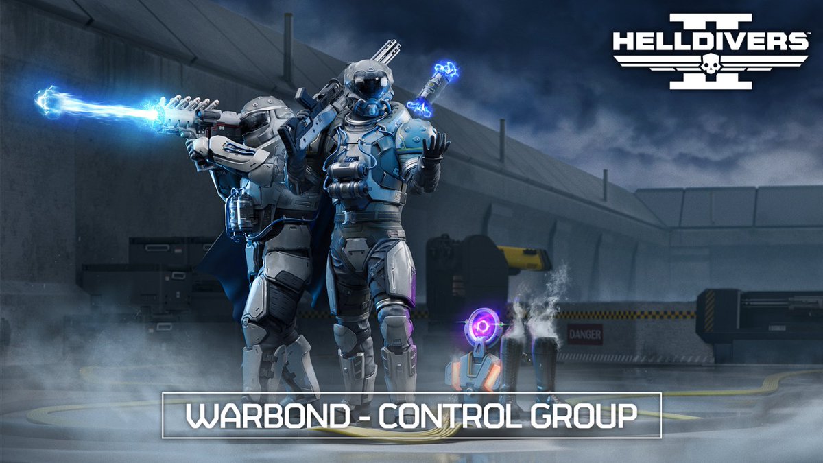 Attention, Helldivers! The Ministry of Defense Research & Development team has just declassified the following information for immediate release. You have been cleared to field test a new range of experimental weapons built from acquired alien technology. R&D scientists have completed the Control Group Premium Warbond for deployment to your Super Destroyer on July 17! [1/7]