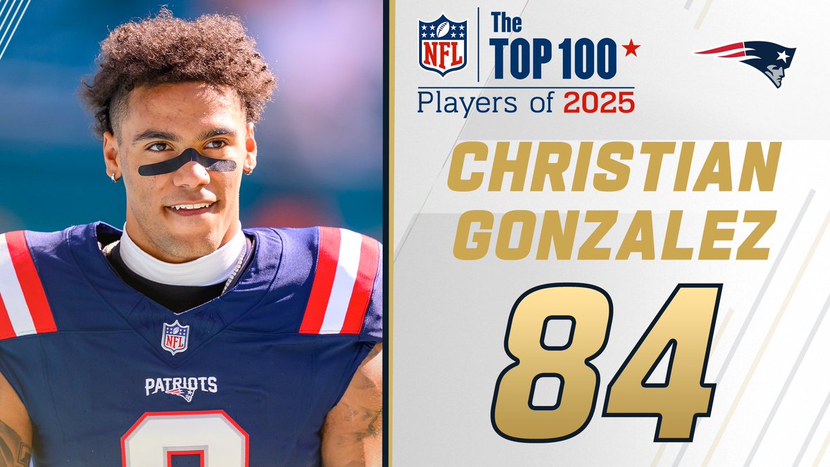 NFL Top 100 Players of 2025: New England Patriots CB Christian Gonzalez comes in at No. 84! NFL Films