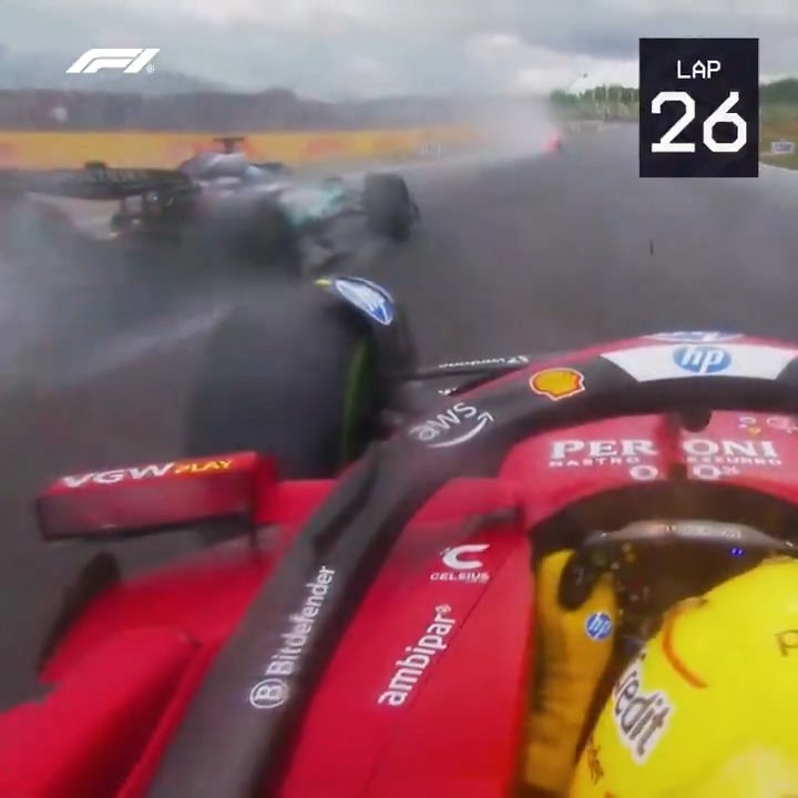 Hamilton on the charge! ⬆️ Lewis was a man on a mission at Silverstone, narrowly missing out on yet another home podium 🤏 #F1 #BritishGP