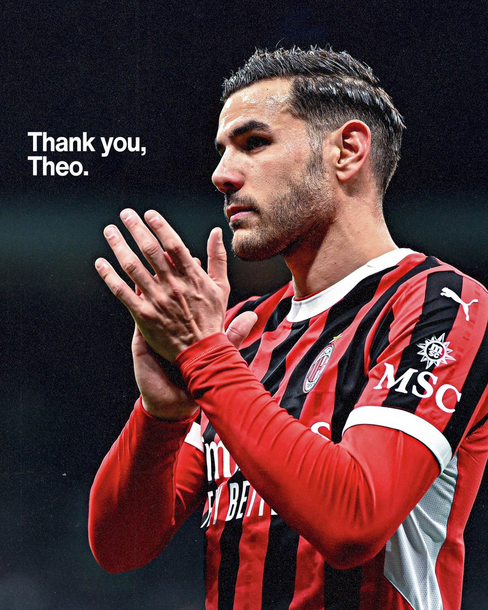 Six unforgettable years, magical moments, countless memories. Grazie, Theo! ❤🖤🚅 Theo Hernandez