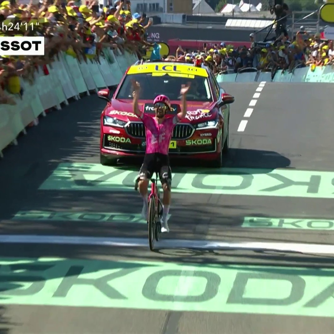 Absolutely sensational stuff from Ben Healy to win 6th stage of the Tour De France ☘️