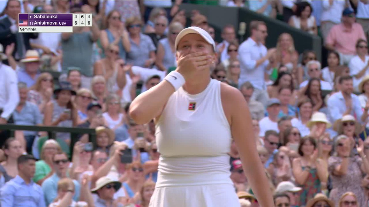 AMERICAN AMANDA ANISIMOVA REACHES HER FIRST CAREER MAJOR FINAL AFTER DEFEATING WORLD NO. 1 ARYNA SABALENKA 👏