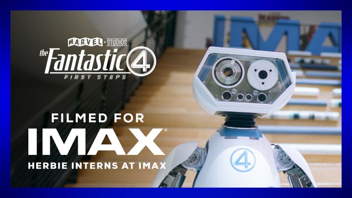 even H.E.R.B.I.E. can't help but sing along! #TheFantasticFour: First Steps hits IMAX July 25. #FilmedForIMAX Get tickets now!
