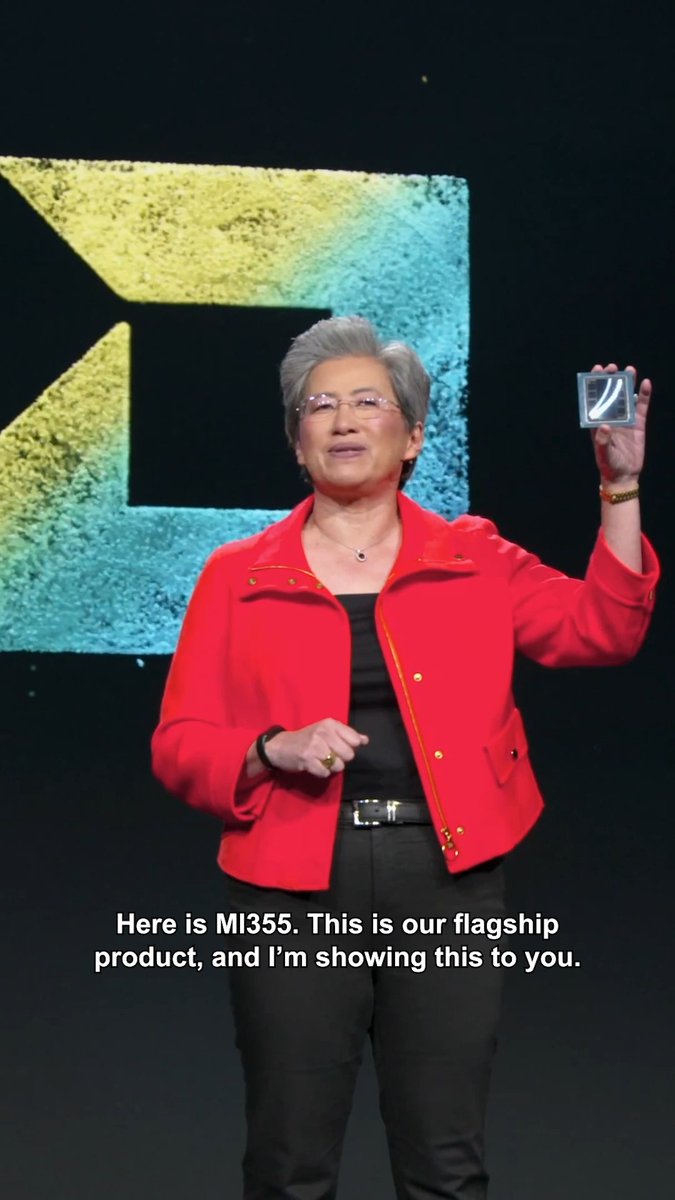 “So, what do you guys think?” The moment you've been waiting for is here! Dr. Lisa Su unveiled the AMD Instinct MI350 Series GPUs at #AdvancingAI, setting a new standard for Generative AI & HPC. Powered by 4th Gen AMD CDNA architecture, these chips deliver unparalleled performance (3nm, 185B transistors, HBM3E leadership). The future of data centers is here.