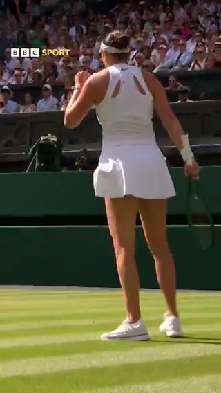 Great shot, after great shot, after great shot. ๐ฏ Amanda Anisimova found top form en route to #Wimbledon semi-final success against Aryna Sabalenka. ๐ #BBCTennis
