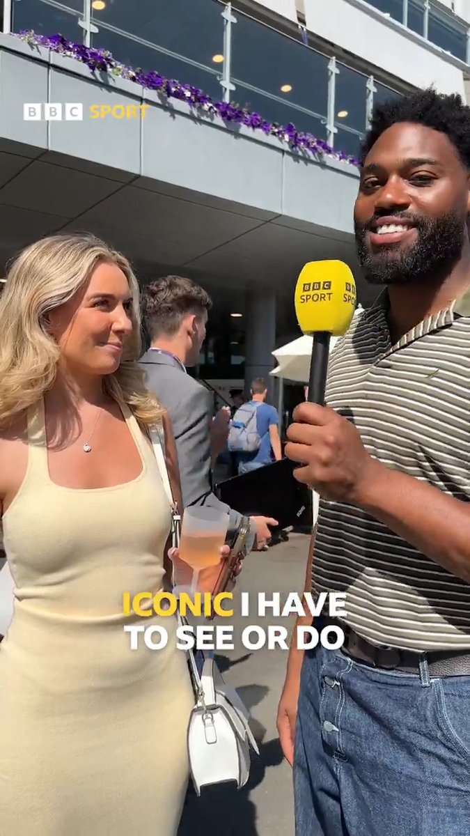 American learns must-do things at #Wimbledon 🇬🇧🎾