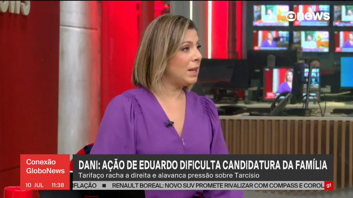 Daniela: ação de Eduardo dificulta candidatura da família; tarifaço racha a direita e alavanca pressão sobre Tarcísio de Freitas. De onde você tirou isso boca de aluguel?? Dá uma olhada nas redes sociais!