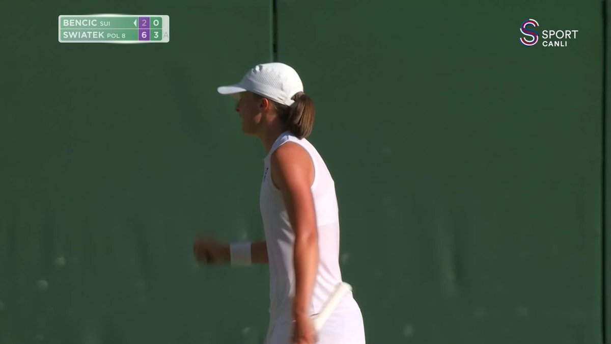 Iga Swiatek bambaşka bir seviyede oynuyor 😤 #Wimbledon