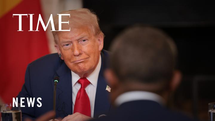 Trump praises Liberian president for his "good English," the country's official language